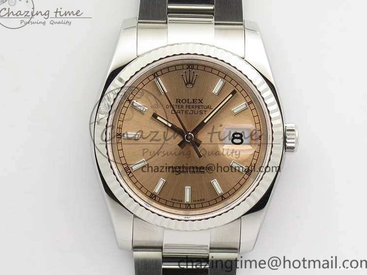 1217 DateJust 36mm SS 116234 ARF 1:1 Best Edition Pink Dial Stick Markers On 904L SS Oyster Bracelet SA MultiPurpose 3568